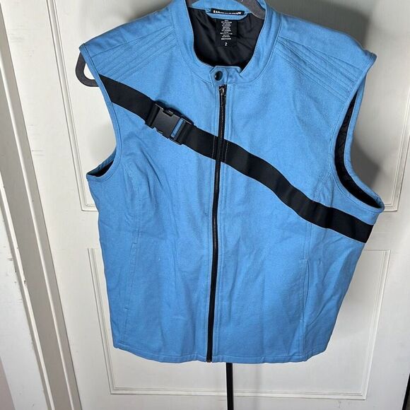 Hot Topic Star Wars X Fighter Buckle Vest Blue Nwot Plus Size 2 - Picture 2 of 5